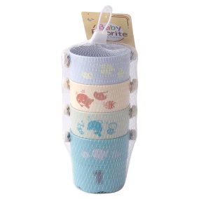 Kádjáték klt., kifolyós vödör, 4 db, 7x18 cm hálós