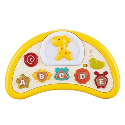 Zenélő bébi játék, el., zene+fény, ágyra rögzíthető, 41x26 cm dob.