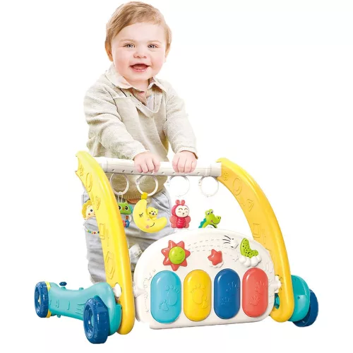 Járássegítő, el., + taposó zongora, 2 az 1ben, 47x40 cm dob.