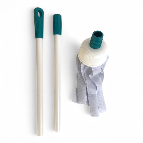 Gyermek takarítókészlet: vödör, felmosó és mop, 37x26 cm.