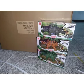   Dínó játék, hang- és fényhatásokkal, 3 színben, 26x12 cm.