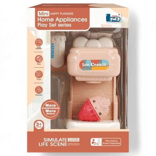 Manuális fagylaltkészítő gép, 13x19 cm, konyhai eszköz.