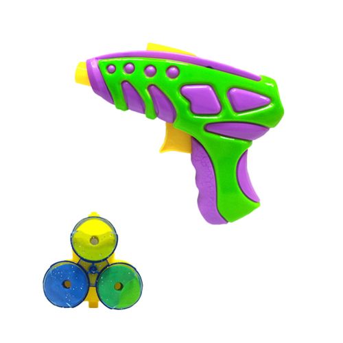 Korong kilövő pisztoly, + Eva korongok, 2 szín, SZ, 15x21 cm lapon