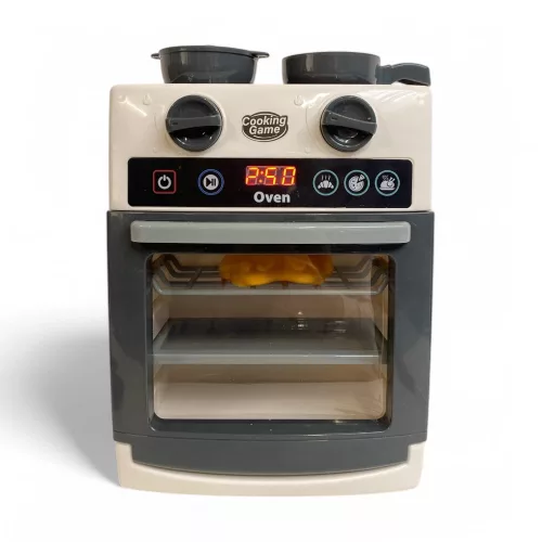 Játék tűzhely, 21x26 cm, szórakoztató főzős játék gyerekeknek.