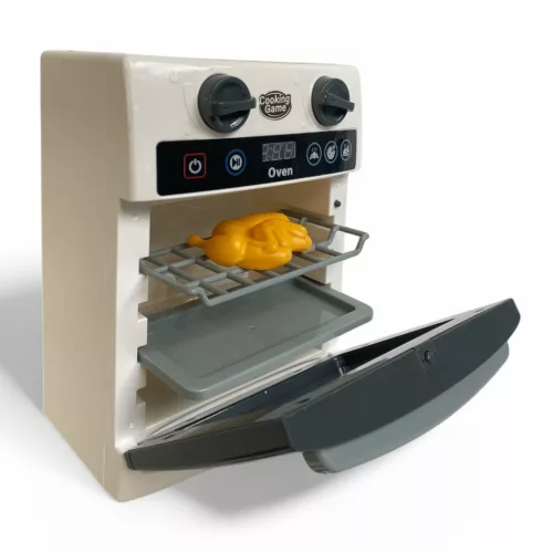 Játék tűzhely, 21x26 cm, szórakoztató főzős játék gyerekeknek.