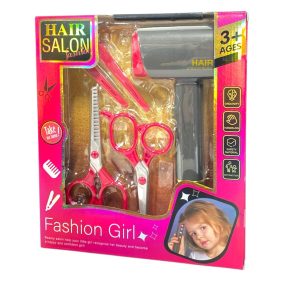 Hajszárító klt., el., olló, salon, 22x26 cm dob.