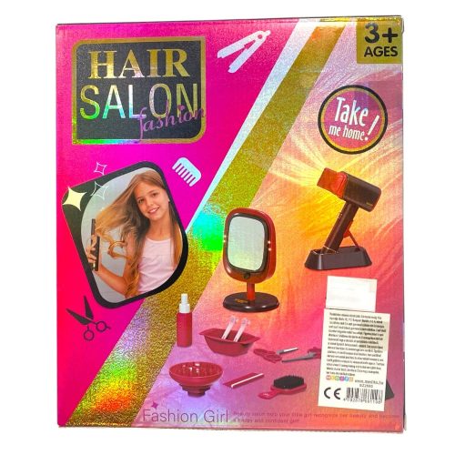 Hajszárító klt., el., olló, salon, 22x26 cm dob.