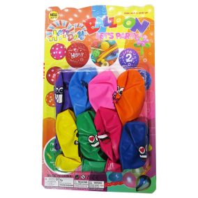   Lufi klt., 8 db.-os, vidám arcos, több szín, 17x28 cm lapon