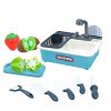 Játék mosogatókészlet vágható gyümölcsökkel, 24x31 cm méretben.