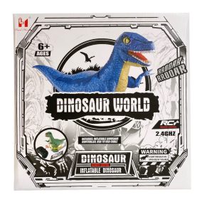   R/C Dínó, el., jön-megy, légfújós, 90 cm, 28x28 cm dob.