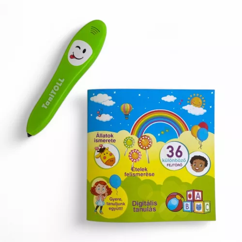 Magyarul beszélő oktató játék, TaniToll, 25x20 cm méretben.