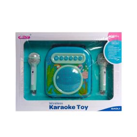   Karaoke klt., el., két személyes, mikrofon, USB csatl., 43x32 cm dob.