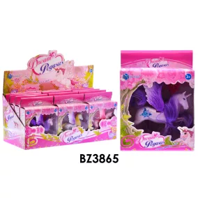   Ló, unikornis, fésülős, 11 cm, 3 szín, 12x16 cm dob. 12/displ.