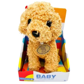 Puha, ölelhető plüss kutya játék, 16x22 cm méretben.