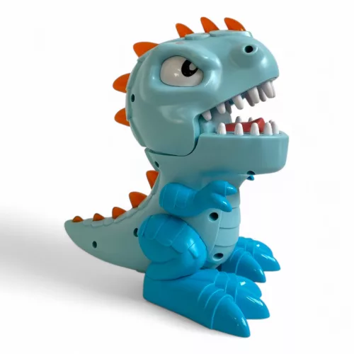 Dínó ujjharapos játék hanggal és fénnyel, 16x18 cm, 2 színben.