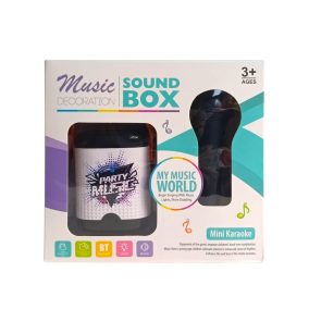   Karaoke klt., el., USB csatl., Bluetooth, mikrofon, 19x19 cm dob.