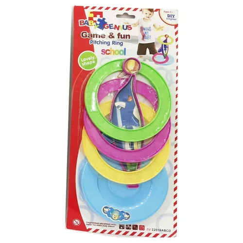 Karikadobáló klt., 4 féle, SZ, 18x38 cm lapon