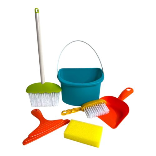 Takarító klt., vödör, felmosó mop, + kieg., 2 féle, 26x44 cm hálós