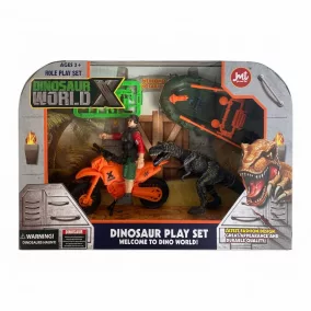 Dino készlet: dinóvadász járművek, 29x20 cm méretben.