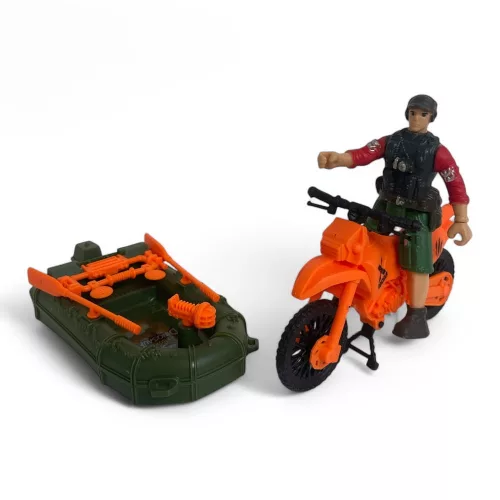 Dino készlet: dinóvadász járművek, 29x20 cm méretben.