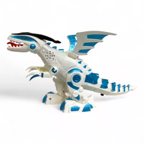 Dínó játék hanggal és fénnyel, 34x20 cm, két színben elérhető.