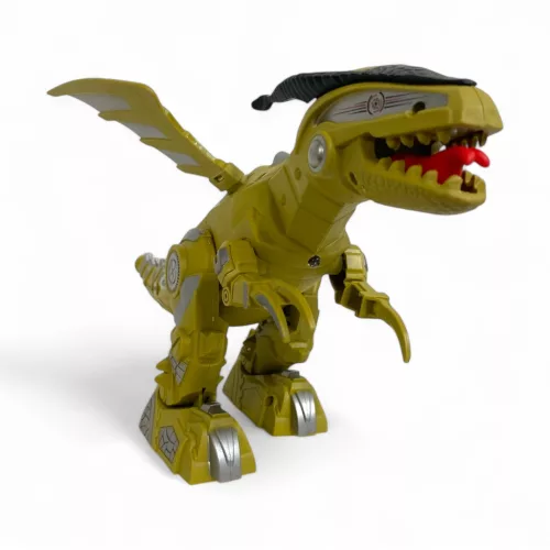 Dínó játék hanggal és fénnyel, 34x20 cm, két színben elérhető.