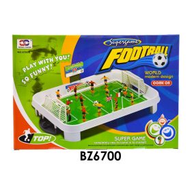   Rugós foci játékszett, kemény műanyag, 36x27 cm méretben.