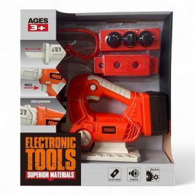   Szerszámgép klt., el., csiszológép, hang, vil., forog, + szemüveg, 28x32 cm dob.