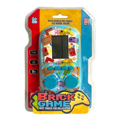 Tetrisz, el., 3 féle, 7x13 cm, shell, 12 db/disp.