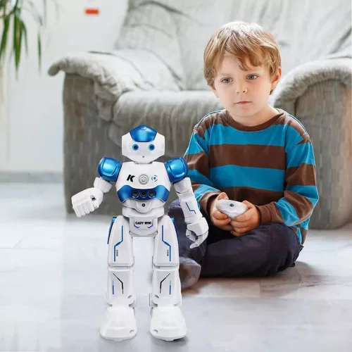 RC zenélő és táncoló robot gyerekeknek, 27x16 cm méretben.