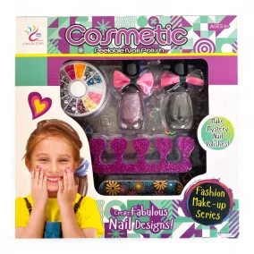   Gyerek körömdekor készlet: 2 db lakk, dekoráció, smink kiegészítő.