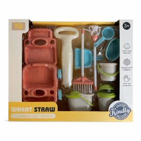   Takarító készlet: vödör, felmosó mop, 37x30 cm kiegészítőkkel.