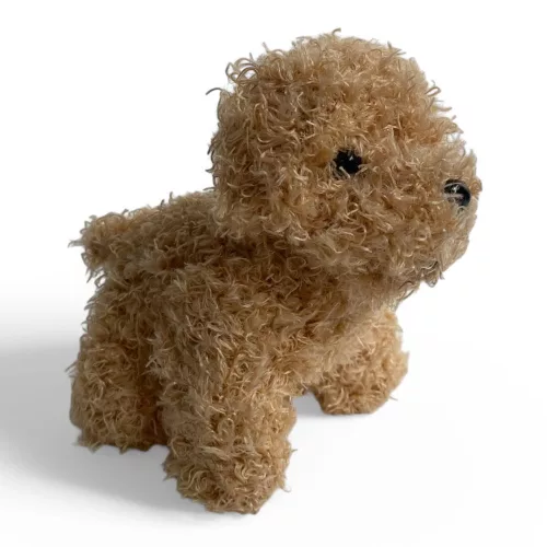 Plüss kutya orvosi készlettel, 25x23 cm, gyerekeknek.