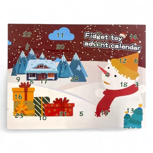 Adventi kalendárium 37x25 cm, karácsonyi meglepetésekhez