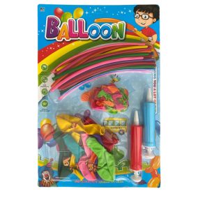 Lufi klt., csőlufi, vízbomba + 2 pumpa, 28x43 cm lapon