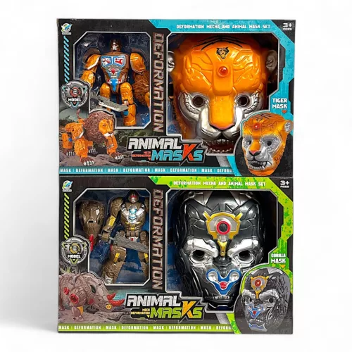 Átalakítható vadállat maszk gyerekeknek, kreatív játék.