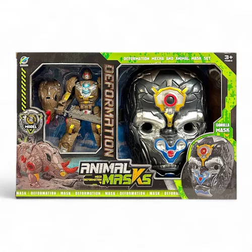 Átalakítható vadállat maszk gyerekeknek, kreatív játék.