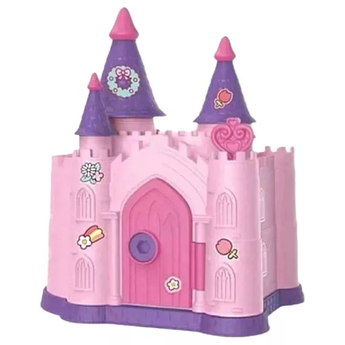 Persely, kastély forma, 2 szín, 14x18 cm dob.