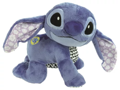 Bébi interaktív plüss, Disney,Stitch, igazi hang+zene, mászik, 26x23x16 cm dob. Gombel.