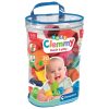 Bébi építőkocka, eva soft, Clemmy, 20 db, 13x21x27 cm pvc táskában