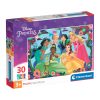 Disney hercegnős puzzle, 30 darabos, 34x25 cm méretben.