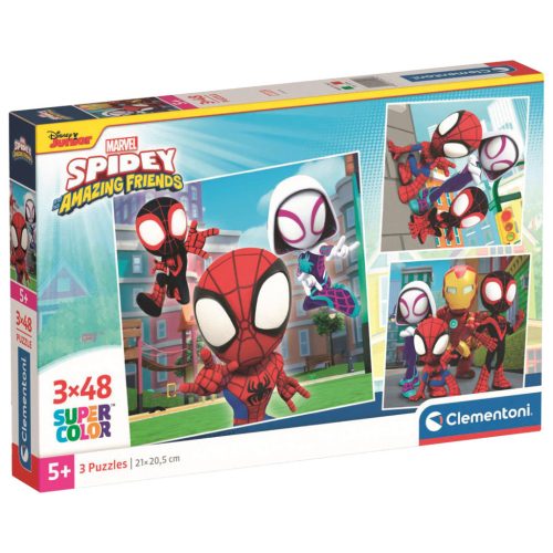 Spidey és barátai 3 az 1-ben puzzle gyerekeknek, 29x19 cm