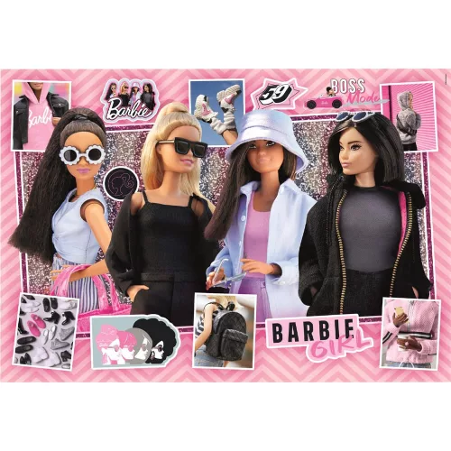 Puzzle Barbie 104 db-os, 28x19 cm-es szórakoztató kirakó.