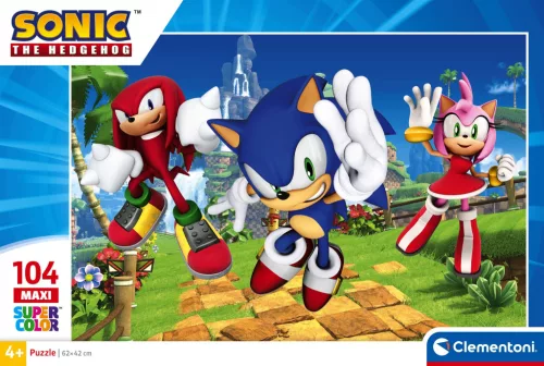 Puzzle, Sonic a sündisznó, 104 db, maxi, 29x19 cm dob.
