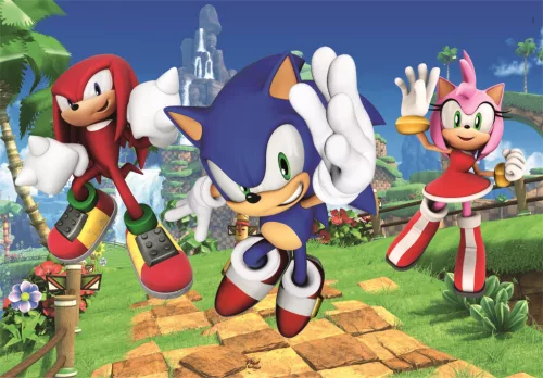 Puzzle, Sonic a sündisznó, 104 db, maxi, 29x19 cm dob.