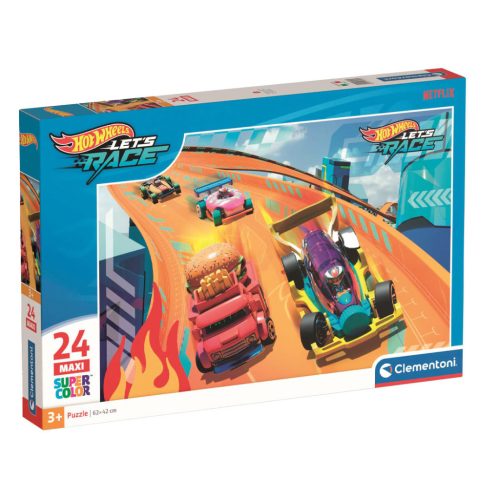 Hot Wheels maxi puzzle, 24 db, 37x28 cm, gyerekeknek.