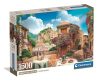Puzzle, festői olasz táj, poszterrel, 1500 db, 28x21 cm dob.