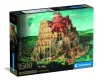 Bábel tornya puzzle poszterrel, 1500 db, 28x20 cm dobozban.