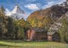 Puzzle, Matterhorn, hegyi táj, poszterrel, 500 db, 25x18 cm dob.
