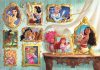 Puzzle, Disney, hercegnők, poszterrel, 1000 db, 28x20 cm dob.